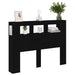 Tăblie LED Stejar negru 140 x 18.5 x 103.5 cm Lemn compozit - WALTI WALTI