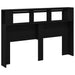 Tăblie LED Stejar negru 160 x 18.5 x 103.5 cm Lemn compozit - WALTI WALTI