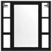 Dulap cu oglindă de baie stejar negru 60x16x60cm lemn prelucrat - WALTI WALTI