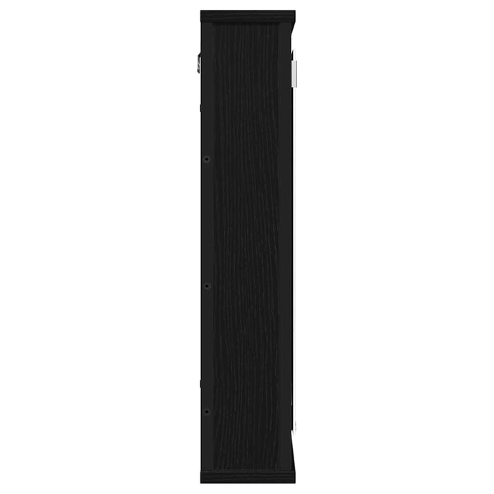 Dulap cu oglindă pentru baie stejar negru lemn prelucrat - WALTI WALTI