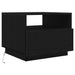 Masuta de cafea cu lumini LED Stejar negru 50x49x40 cm - WALTI WALTI