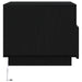Masuta de cafea cu lumini LED Stejar negru 50x49x40 cm - WALTI WALTI