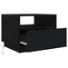 Masuta de cafea cu lumini LED Stejar negru 50x49x40 cm - WALTI WALTI