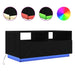 Masuta de cafea cu lumini LED Stejar negru 90x49x40 cm - WALTI WALTI