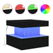 Masuta de cafea cu lumini LED Stejar negru 50x50x40 cm - WALTI WALTI