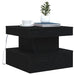 Masuta de cafea cu lumini LED Stejar negru 50x50x40 cm - WALTI WALTI
