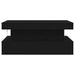 Masuta de cafea cu lumini LED Stejar negru 90x50x40 cm - WALTI WALTI
