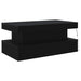 Masuta de cafea cu lumini LED Stejar negru 90x50x40 cm - WALTI WALTI