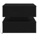Masuta de cafea cu lumini LED Stejar negru 50x50x40 cm - WALTI WALTI