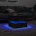 Masuta de cafea cu lumini LED Stejar negru 50x50x40 cm - WALTI WALTI