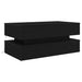 Masuta de cafea cu lumini LED Stejar negru 90x50x40 cm - WALTI WALTI