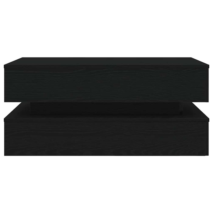Masuta de cafea cu lumini LED Stejar negru 90x50x40 cm - WALTI WALTI
