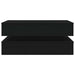 Masuta de cafea cu lumini LED Stejar negru 90x50x40 cm - WALTI WALTI