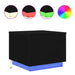 Masuta de cafea cu lumini LED Stejar negru 50x50x40 cm - WALTI WALTI