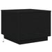 Masuta de cafea cu lumini LED Stejar negru 50x50x40 cm - WALTI WALTI