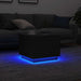 Masuta de cafea cu lumini LED Stejar negru 50x50x40 cm - WALTI WALTI