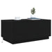 Masuta de cafea cu lumini LED Stejar negru 90x50x40 cm - WALTI WALTI