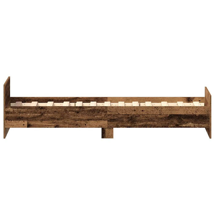 Cadru de pat fără saltea Lemn vechi 75x190 cm Lemn prelucrat - WALTI WALTI