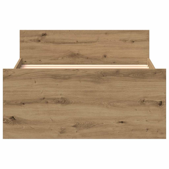 Cadru de pat fără saltea Stejar Artisan 75x190cm Lemn prelucrat - WALTI WALTI