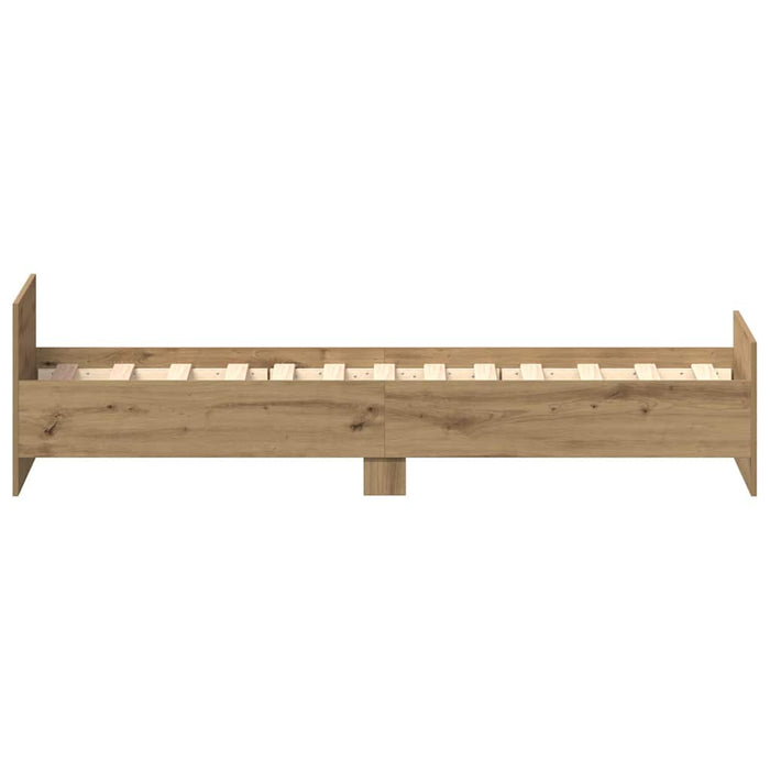 Cadru de pat fără saltea Stejar Artisan 75x190cm Lemn prelucrat - WALTI WALTI