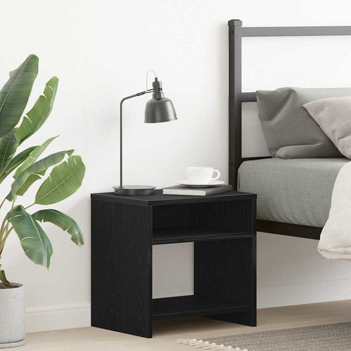 Noptiera stejar negru 40x30x40 cm lemn prelucrat - WALTI WALTI