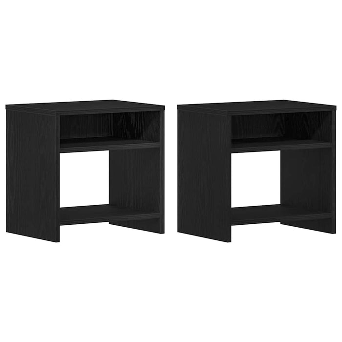 Noptiere 2 buc stejar negru 40x30x40 cm lemn de stratificat - WALTI WALTI