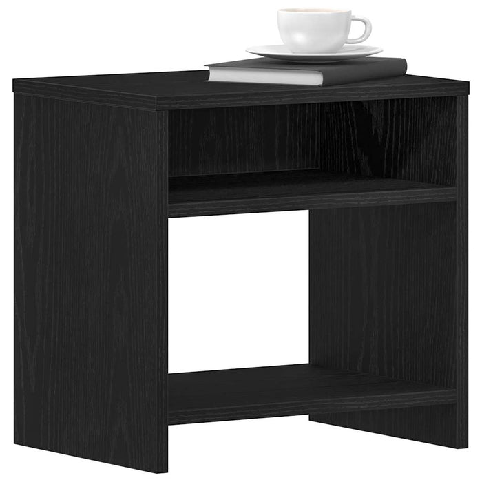 Noptiere 2 buc stejar negru 40x30x40 cm lemn de stratificat - WALTI WALTI