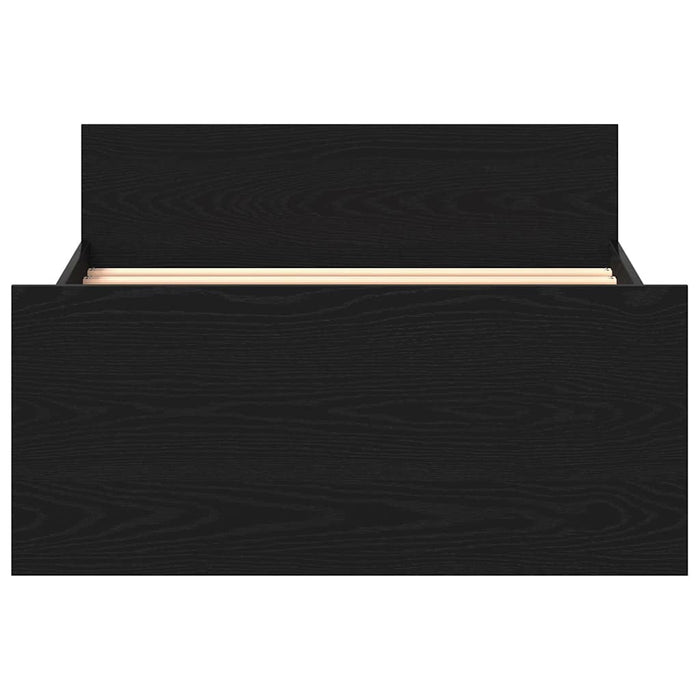 Cadru de pat fără saltea Stejar negru 90x200 cm Lemn prelucrat - WALTI WALTI