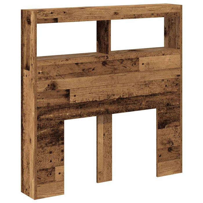 Dulap pentru tăblie cu LED Lemn vechi 100x17x102 cm - WALTI WALTI