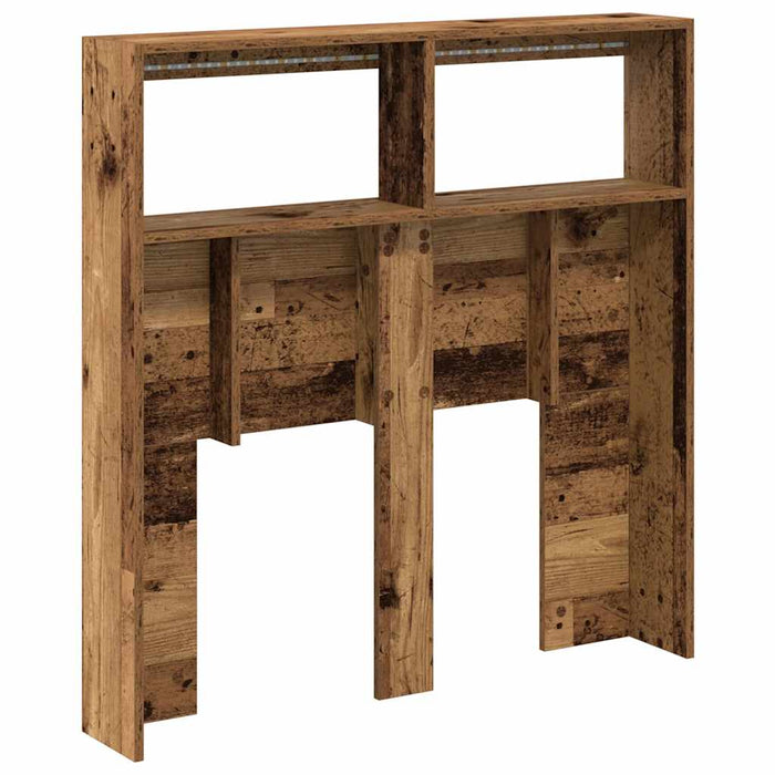 Dulap pentru tăblie cu LED Lemn vechi 100x17x102 cm - WALTI WALTI