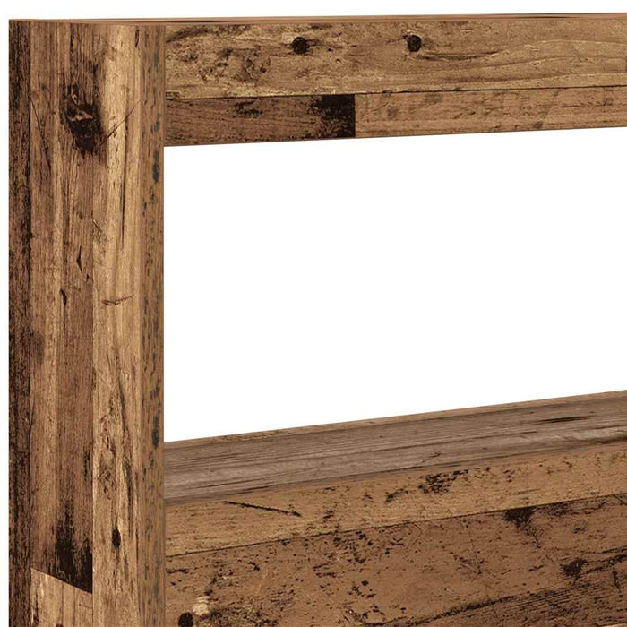 Dulap pentru tăblie cu LED Lemn vechi 100x17x102 cm - WALTI WALTI