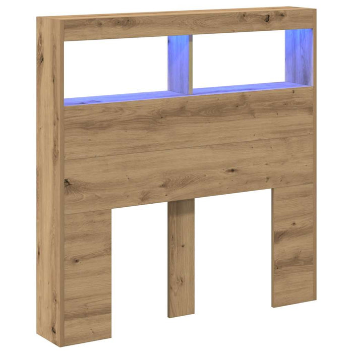 Dulap pentru tăblie cu LED Stejar Artisan 100x17x102 cm - WALTI WALTI