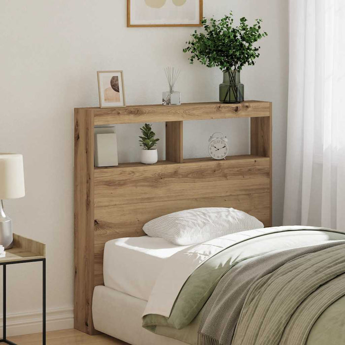 Dulap pentru tăblie cu LED Stejar Artisan 100x17x102 cm - WALTI WALTI