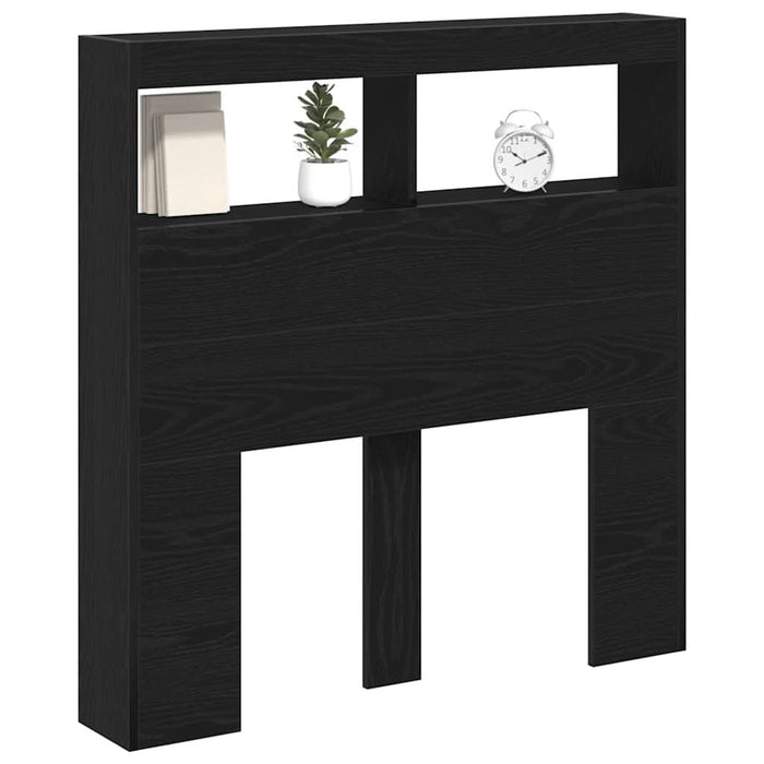 Dulap pentru tăblie cu LED Stejar negru 100x17x102 cm - WALTI WALTI