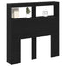 Dulap pentru tăblie cu LED Stejar negru 100x17x102 cm - WALTI WALTI