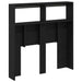 Dulap pentru tăblie cu LED Stejar negru 100x17x102 cm - WALTI WALTI