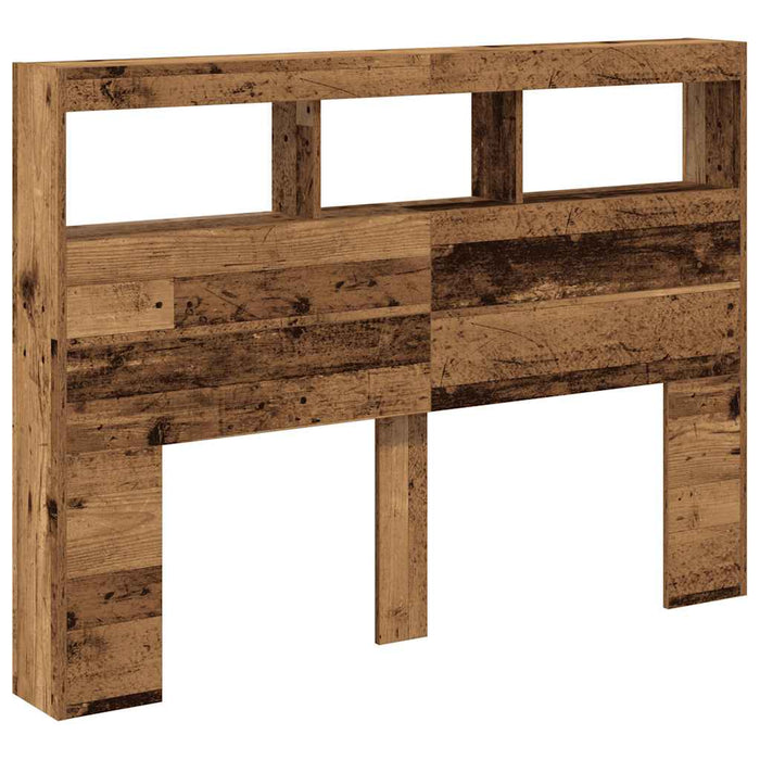 Dulap pentru tăblie cu LED Lemn vechi 140x17x102 cm - WALTI WALTI