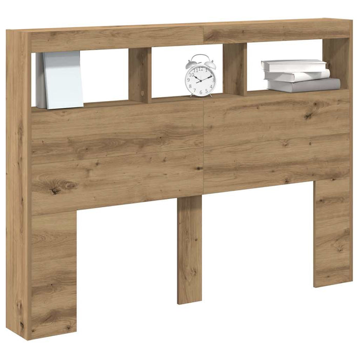 Dulap pentru tăblie cu LED Stejar Artisan 140x17x102 cm - WALTI WALTI