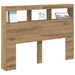Dulap pentru tăblie cu LED Stejar Artisan 140x17x102 cm - WALTI WALTI