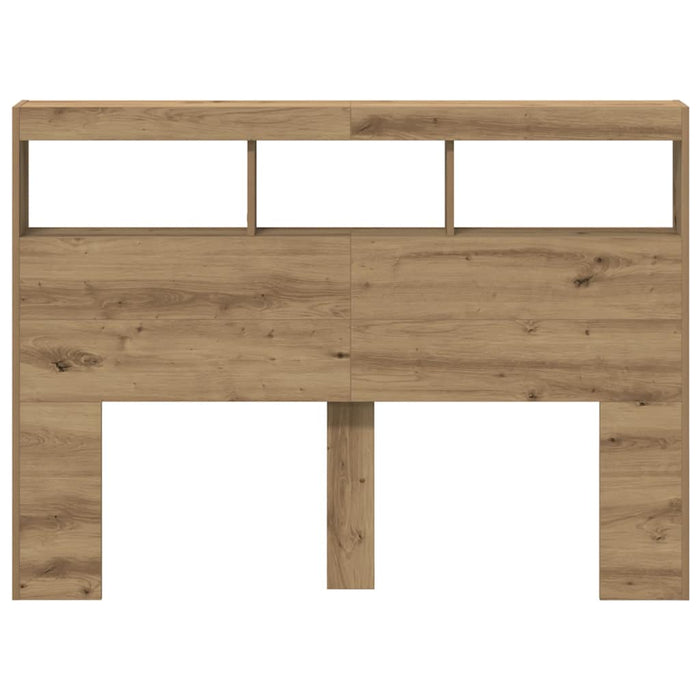 Dulap pentru tăblie cu LED Stejar Artisan 140x17x102 cm - WALTI WALTI