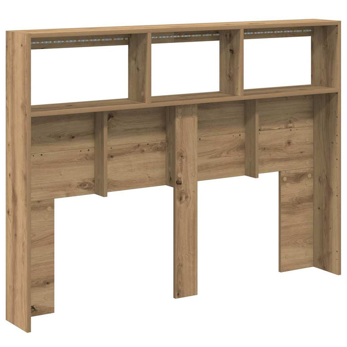 Dulap pentru tăblie cu LED Stejar Artisan 140x17x102 cm - WALTI WALTI