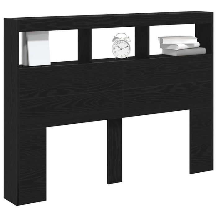 Dulap pentru tăblie cu LED Stejar negru 140x17x102 cm - WALTI WALTI
