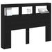 Dulap pentru tăblie cu LED Stejar negru 140x17x102 cm - WALTI WALTI