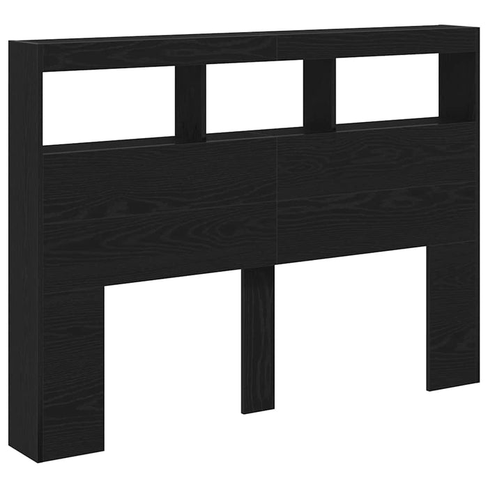 Dulap pentru tăblie cu LED Stejar negru 140x17x102 cm - WALTI WALTI