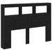 Dulap pentru tăblie cu LED Stejar negru 140x17x102 cm - WALTI WALTI