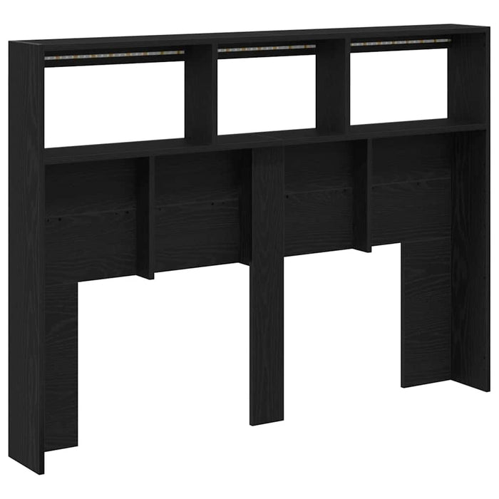 Dulap pentru tăblie cu LED Stejar negru 140x17x102 cm - WALTI WALTI