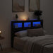 Dulap pentru tăblie cu LED Stejar negru 140x17x102 cm - WALTI WALTI