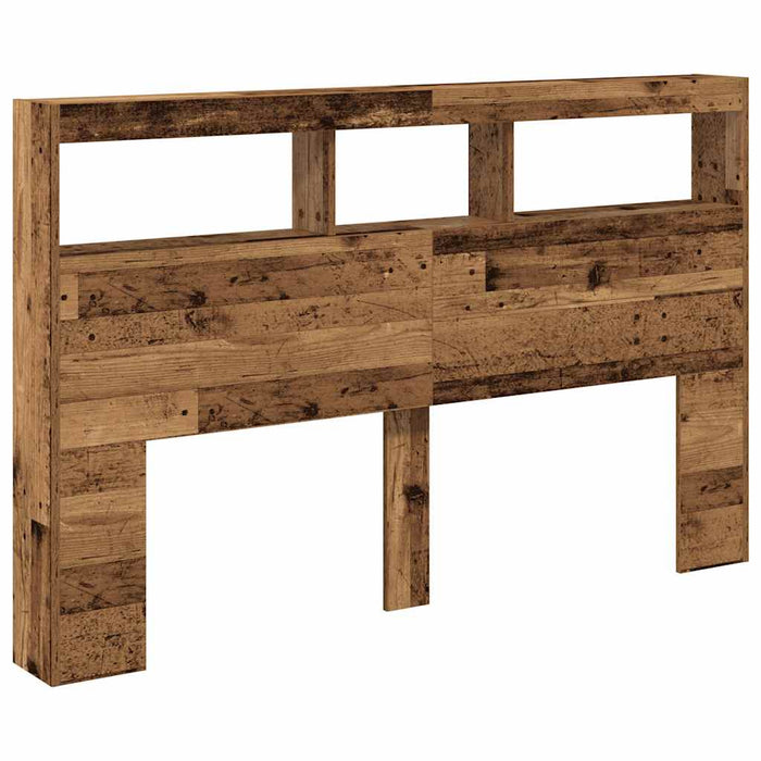 Dulap cu tăblie cu LED Lemn vechi 160x17x102 cm - WALTI WALTI