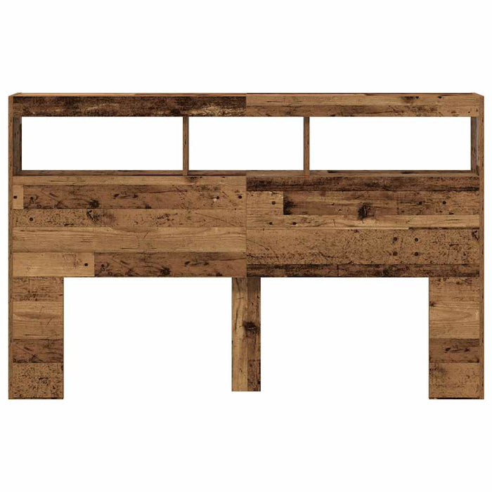 Dulap cu tăblie cu LED Lemn vechi 160x17x102 cm - WALTI WALTI