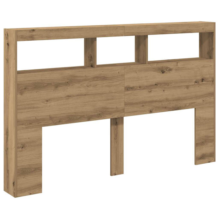 Dulap pentru tăblie cu LED Stejar Artisan 160x17x102 cm - WALTI WALTI